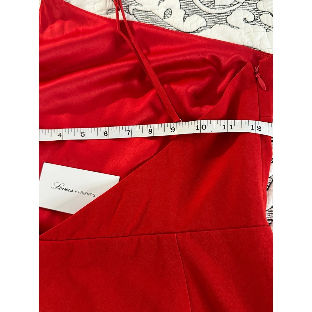 Lovers and Friends Keely Mini Dress in Red xs juniors - Picture 8 of 9